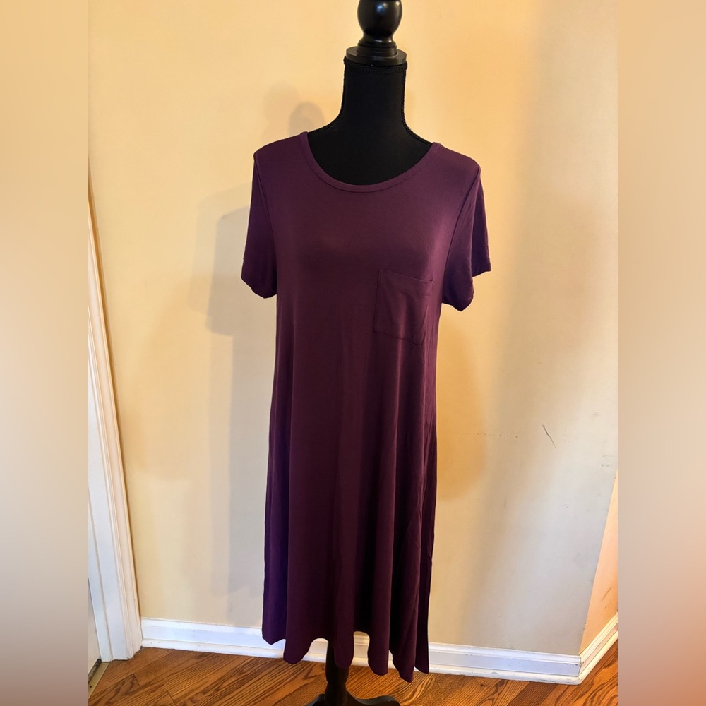 LuLaRoe Carly Purple Swing Dress Size Small. Excellent Condition!